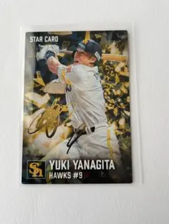 プロ野球チップスカード 柳田悠岐 金箔サイン