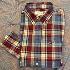 LACOSTE チェック柄 長袖シャツ US M/L