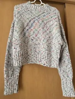 しまむら remiさんコラボ　カラーネップニット　M