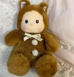 茶色のクマコスチュームぬいぐるみ