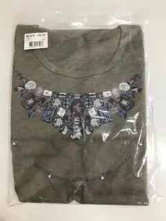HG8802 プリントTシャツ カーキ ｌサイズ 未使用品 レディース