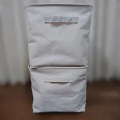 MUJI ポリエステル麻 ソフトボックス L　2個セット