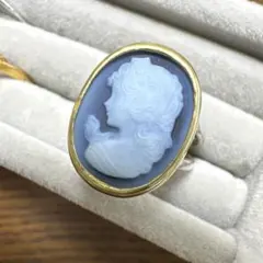 希少✨WEDG WOOD ジャスパー カメオ リング スターリングシルバー11号