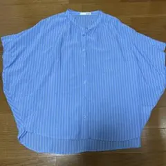 SHOO・LA・RUE ストライプ 半袖ブラウス