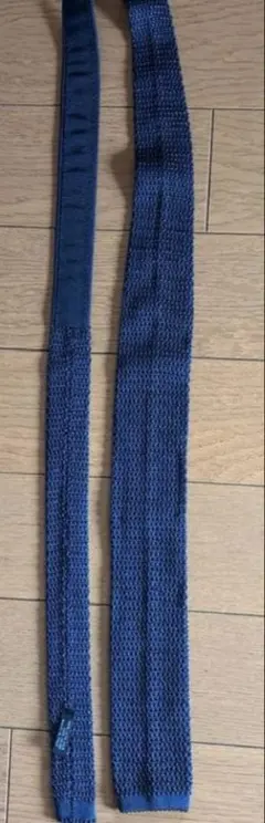 【即発送】azabu tailor ニットタイ ネイビー