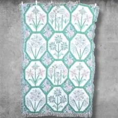 BPiL アート ラグ ビンテージ 古着 花柄 フラワー クラシック 絨毯