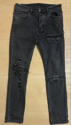 Ksubi スキニー（スリムフィット）デニムパンツ ダメージ加工 ブラックのサムネイル