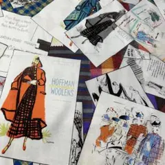 モードファッション柄　生地　2019年　レア