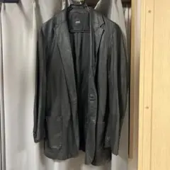 BOSS ブラックレザージャケット