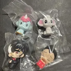 4個　手塚治虫キャラクター まちぼうけ ブラック・ジャック　アトム　レオ　ユニコ