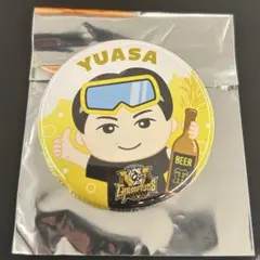 阪神百貨店限定　ビールかけ缶バッジ　湯浅