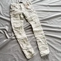 新品 PURPLE BRAND ホワイトスキニーデニム 29 パープルブランド