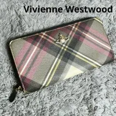 Vivienne Westwood 長財布 ラウンドファスナー タータンチェックのサムネイル