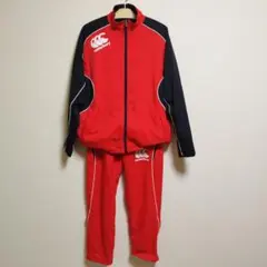Canterbury カンタベリー　ジャージ　セットアップ　赤　黒　ラグビー Canterbury カンタベリー ジャージ セットアップ 赤 黒 ラグビー