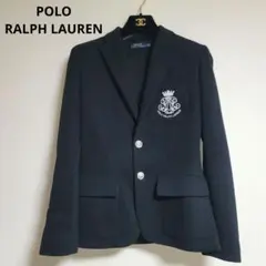 ポロラルフローレン テーラードジャケット 刺繍 エンブレム 銀ボタン ブレザー