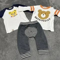 a*o様 ミキハウス ホットビスケッツ ズボン ロンティー 3点セット