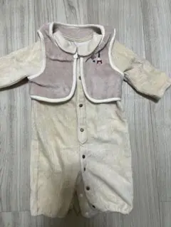バースデイ購入　秋冬ロンパース　ベスト付き　50-70