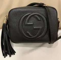 【美品】GUCCI SOHO ソーホー レザーショルダーバッグ 保存袋付きのサムネイル
