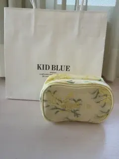 KID BLUE 花柄ポーチ ミモザ