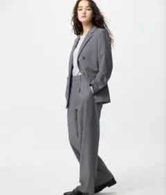 ユニクロ　タックワイドパンツM