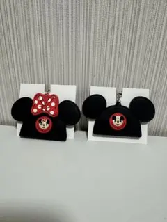 Disney ディズニー　フロンティアウッドクラフトキーチェーン　新品2個セット