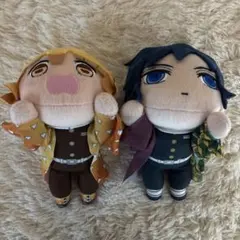 鬼滅の刃 善逸 冨岡義勇 ともぬい マスコット ぬいぐるみ 2点セット