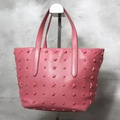 JIMMY CHOO ベージュ 星刺繍 ハンドバッグ - メルカリ