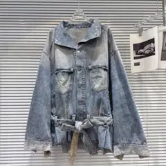 デニムゆったりトップス 秋冬 お出かけ女子会デート用