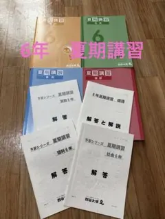 四谷大塚 予習シリーズ 夏期講習 6年 4教科セット②のサムネイル
