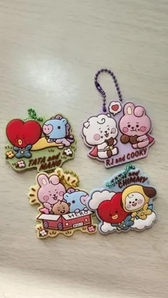 BT21 キャラクター ストラップ 4個セット