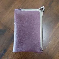 【ハンドメイド】合皮 名刺入れ　カードケース　L型がま口