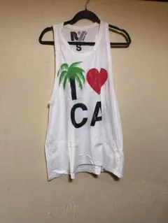 RVCA I LOVE CA プリント タンクトップ ホワイト Sのサムネイル
