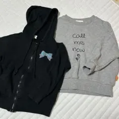 110サイズ　パーカーとトレーナー　セット売り