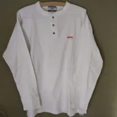Levi's ヘンリーネック 長袖Tシャツ 《L》 ホワイト