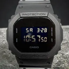 【美品・電池交換済】G-SHOCK　DW-5600BB　オールブラック　腕時計