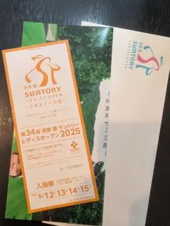 【女子ゴルフ】サントリーレディースオープン2025 入場券 ２枚 宮里藍 サントリーレディスオープン2025(ミヤザトアイサントリー