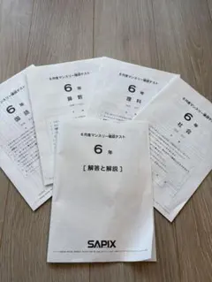2026年最新】sapix マンスリーテスト 6年の人気アイテム - メルカリ