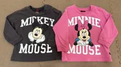 BABYDOLL ミッキー　ミニー　長袖Tシャツ