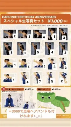 超特急 ハル 18th 生誕 生写真 15枚セット FC会員限定】ハル Birth Anniversary Ver.スペシャル生写真セット