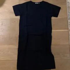 【未使用】ユニクロネイビー 半袖ワンピース S