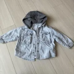 ZARA フード付きデニムジャケット 80cm