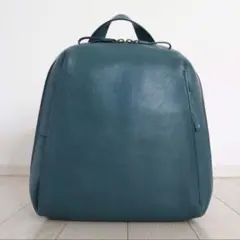 【美品】マザーハウス カゼマトウ L グリーニッシュブルー A4可 通勤通学 マザーハウス カゼマトウ L グリーニッシュブルー 本革 A4可