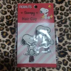 PEANUTS スヌーピー前髪クリップ ヘアクリップ 2個セット