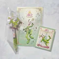 【ディズニー】グーフィー 40周年 ポスカ ペン メモ帳