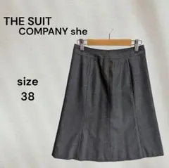 THE SUIT COMPANY フレアスカート 38 ス―ツ オフィス 通勤