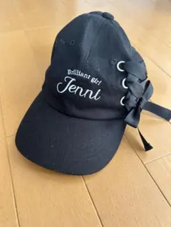 Jenni ジェニィ キャップ ブラック レースアップ リボン 美品のサムネイル