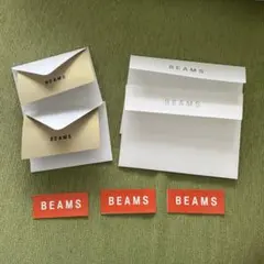 非売品　BEAMS 封筒 ミニ封筒 メッセージカードステッカー 7枚セットのサムネイル