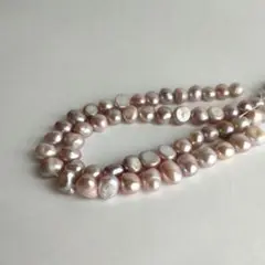 バロック型淡水パール　2連