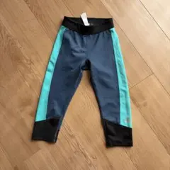adidas Techfit トレーニングボトムス XS ネイビー/ターコイズ