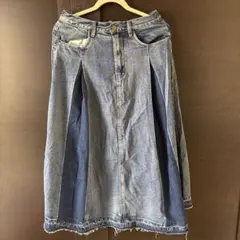 デニムロングスカート